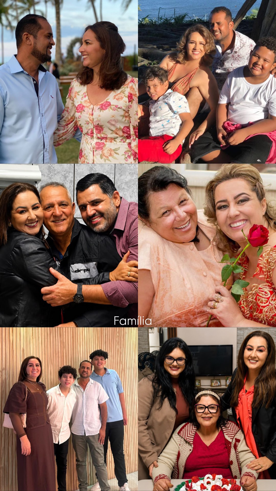 Renata com sua família